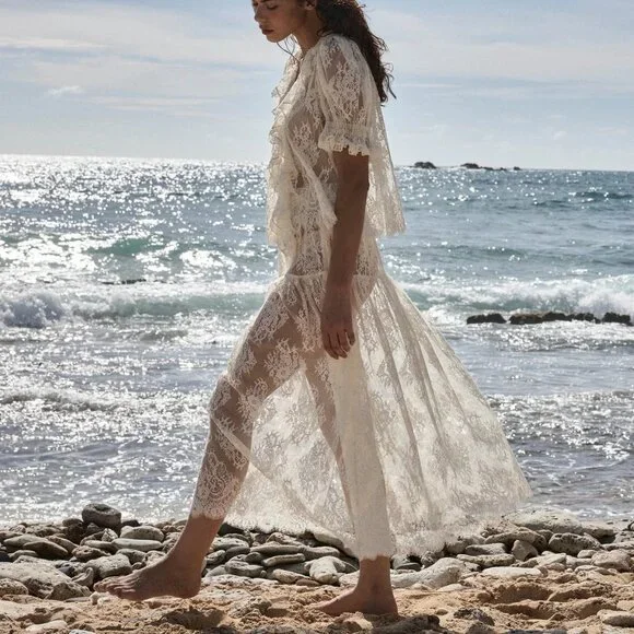 New DOEN Sebastiane Skirt, sea salt, Size M - Picture 1 of 14